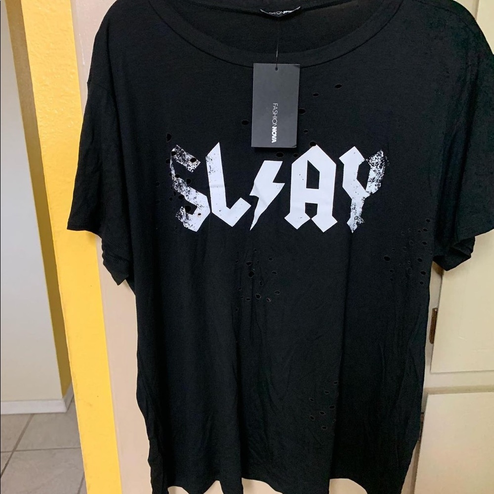 Distressed tee